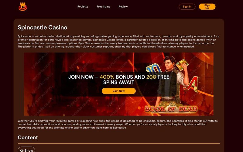 Spin Castle Casino: A Quick Spin into Reality